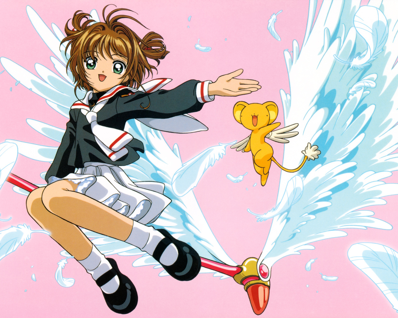 Девушка Sakura Kinomoto аниме  Сакура - Собирательница Карт