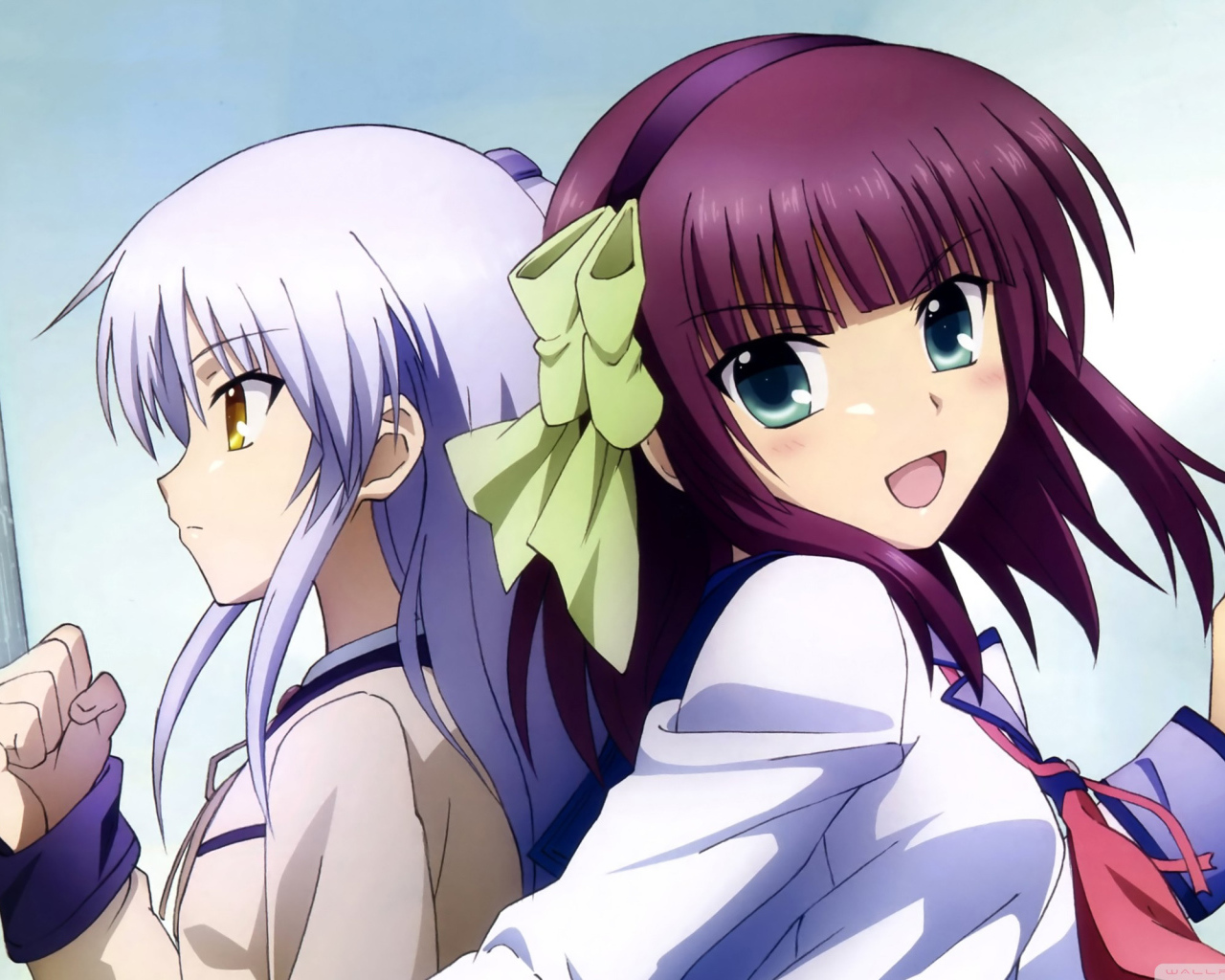 Две девушки аниме Angel Beats! Yusa