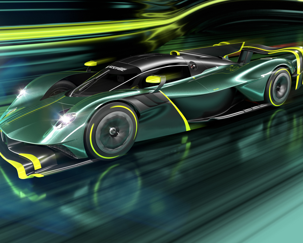 Быстрый спорткар Aston Martin Valkyrie AMR Pro 2021 года