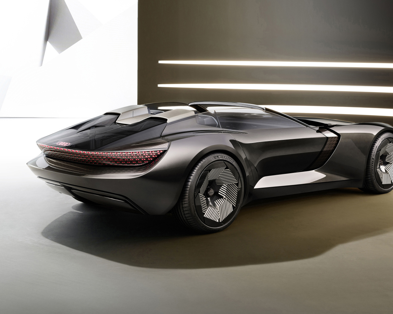 Новый автомобиль Audi Skysphere Concept 2021 года вид сзади