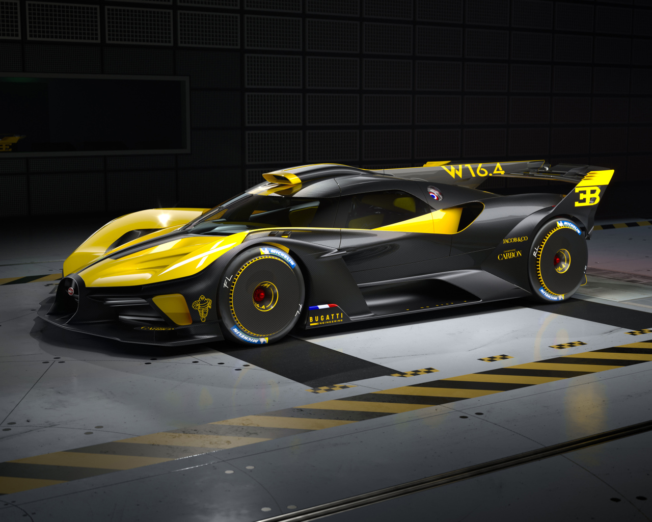 Гоночный автомобиль Bugatti Bolide 2022 года