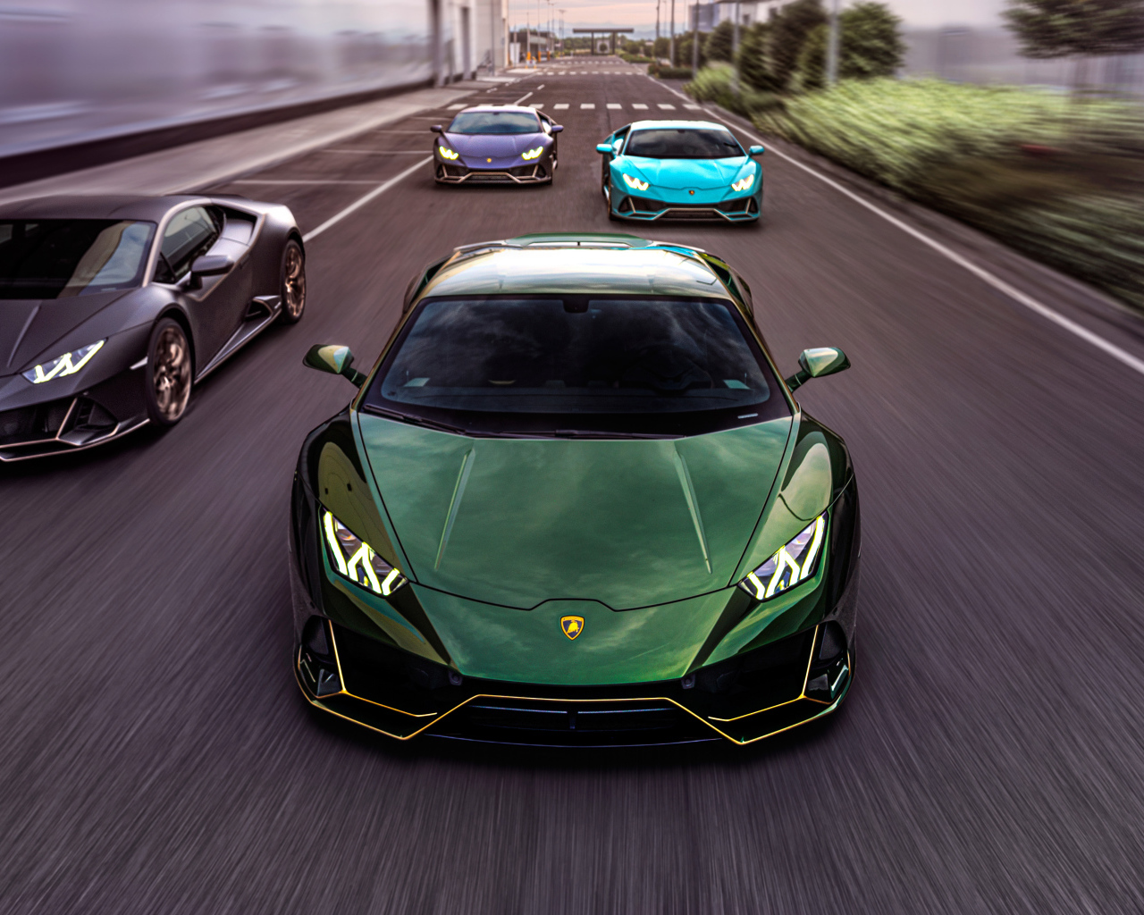 Быстрые автомобили Lamborghini Huracán, 2021 года