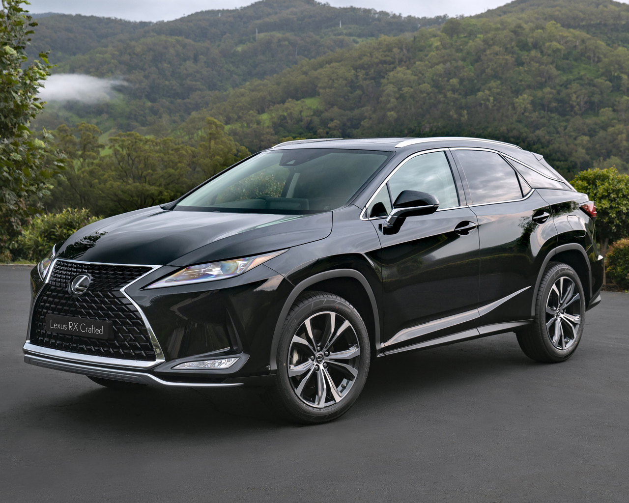 Стильный черный автомобиль Lexus RX 300 Crafted Edition 2021 года