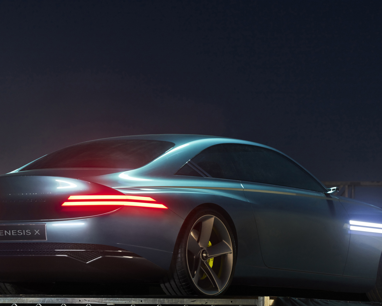 Автомобиль Genesis X Concept 2021 года вид сзади