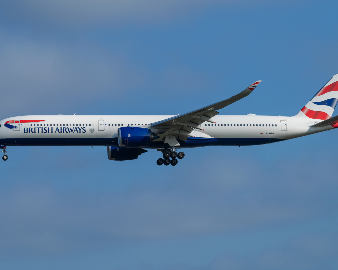 Пассажирский Airbus  A350-1000 авиакомпании British Airways