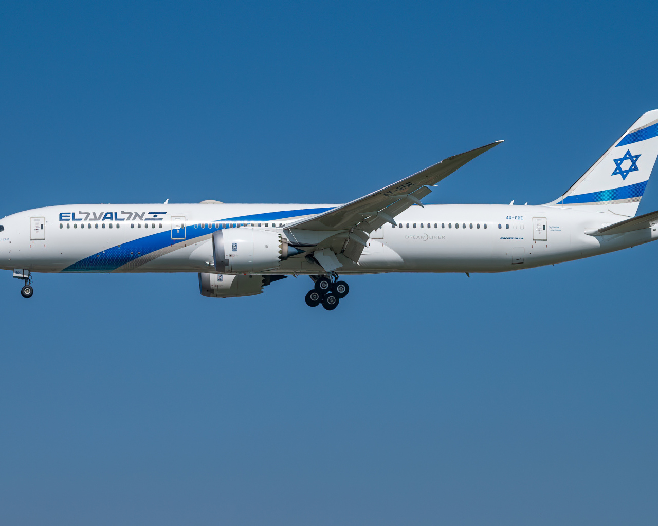 Пассажирский Boeing 787-9 авиакомпании El Al
