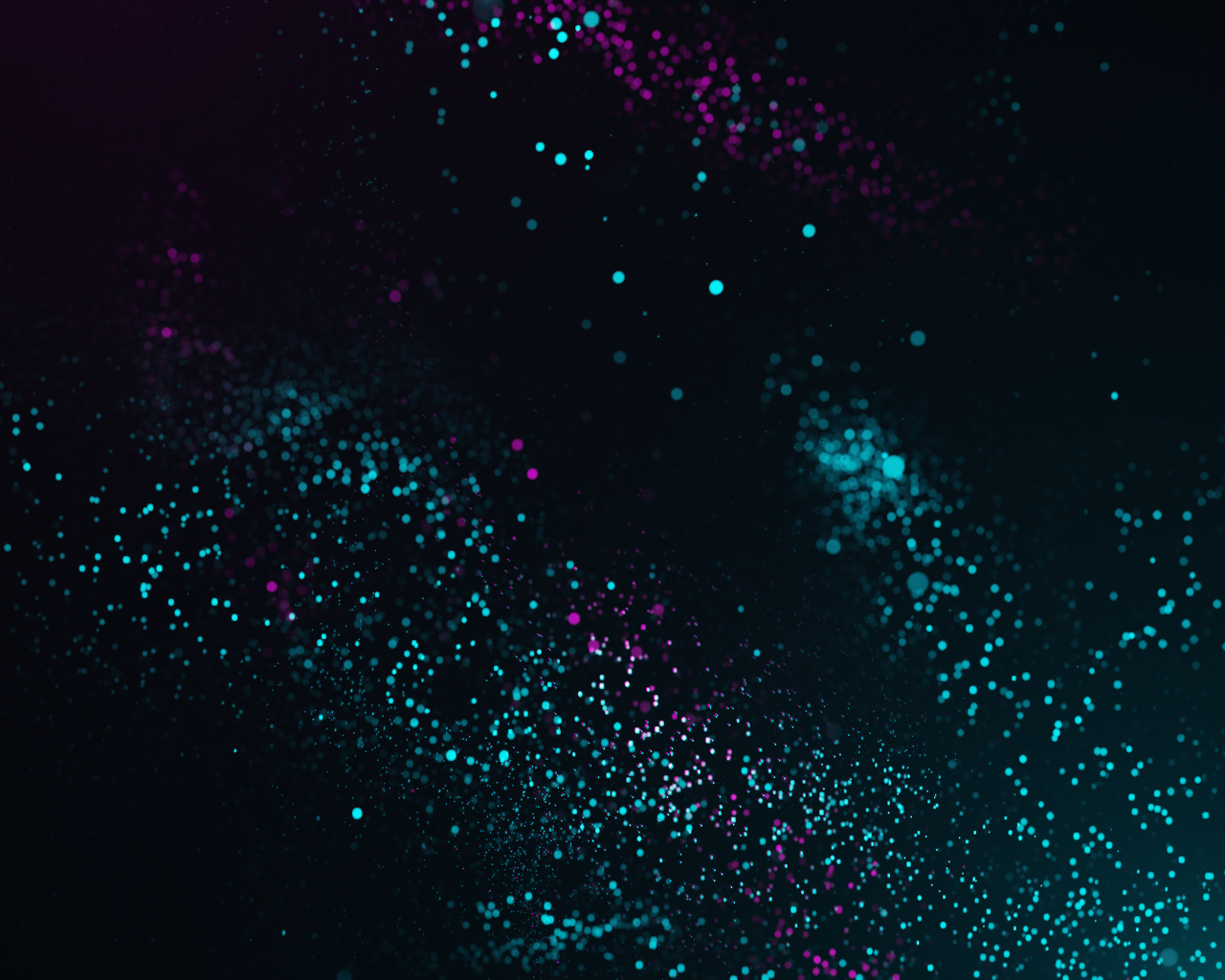 Красивые неоновые точки на черном фоне 