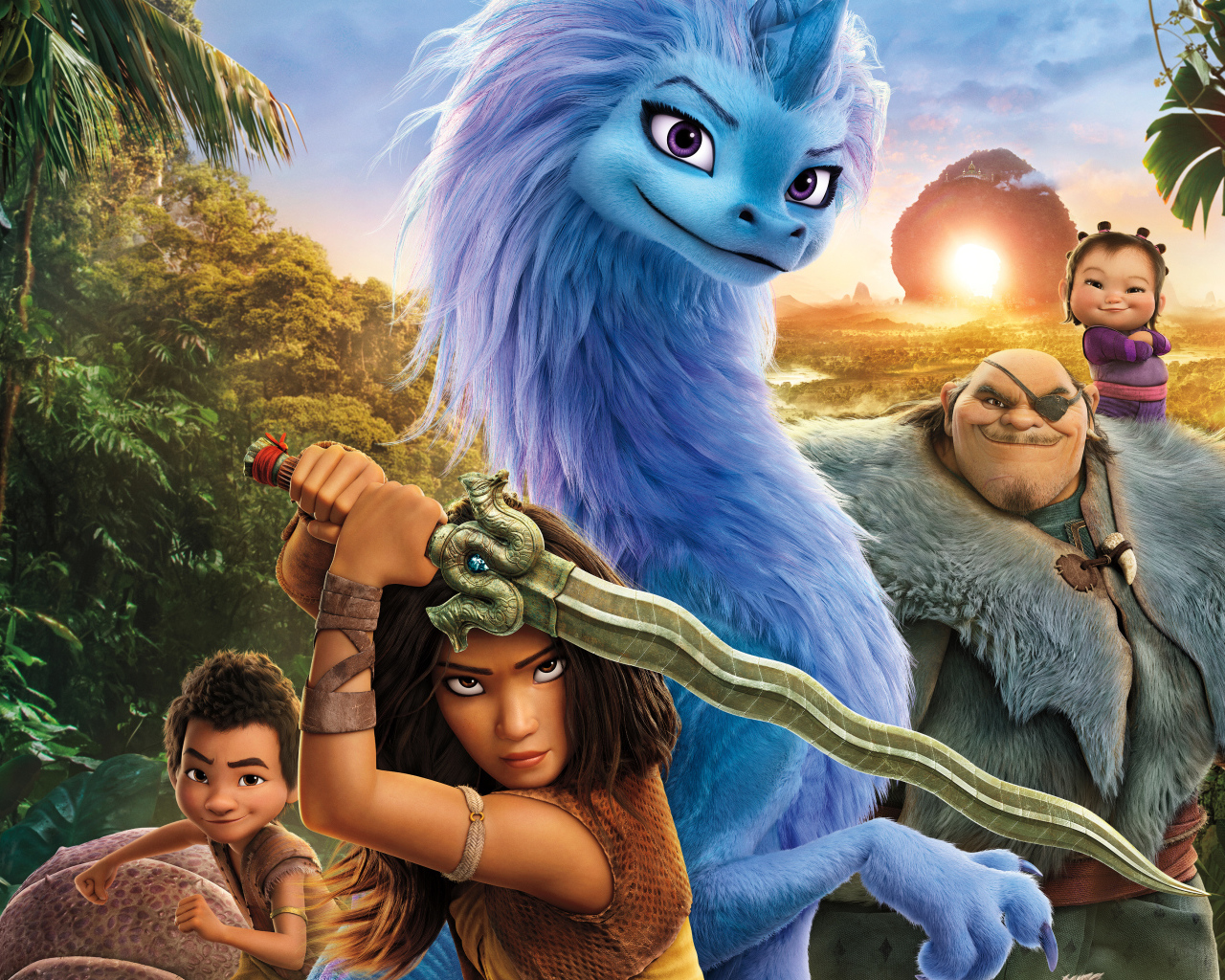 Яркие персонажи мультфильма Райя и последний дракон, 2021