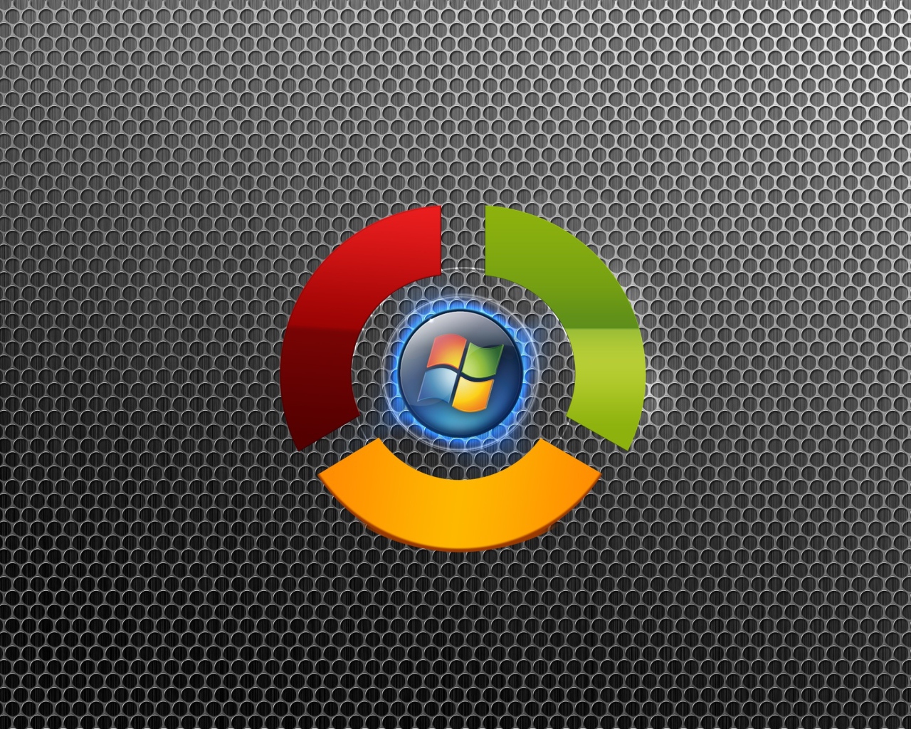 Значок windows 7 на сером фоне