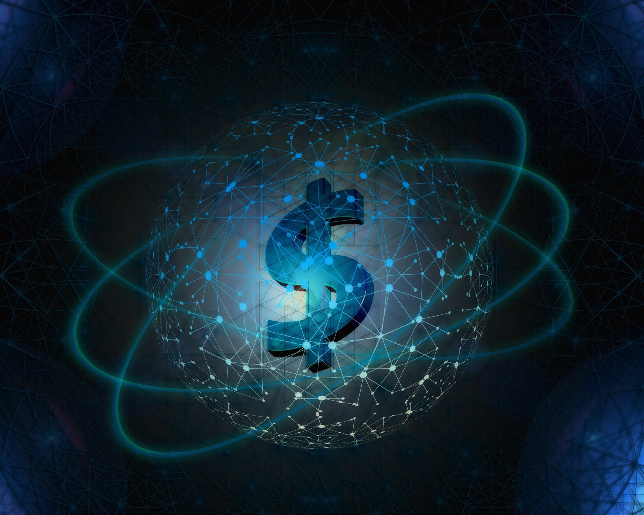 Значок доллара и всемирная паутина 