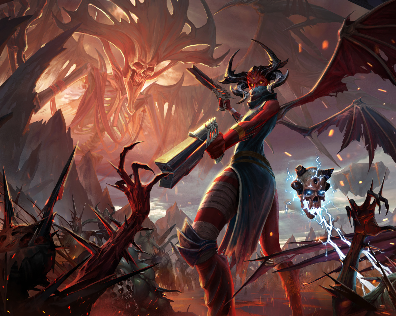 Постер компьютерной игры Metal: Hellsinger, 2021