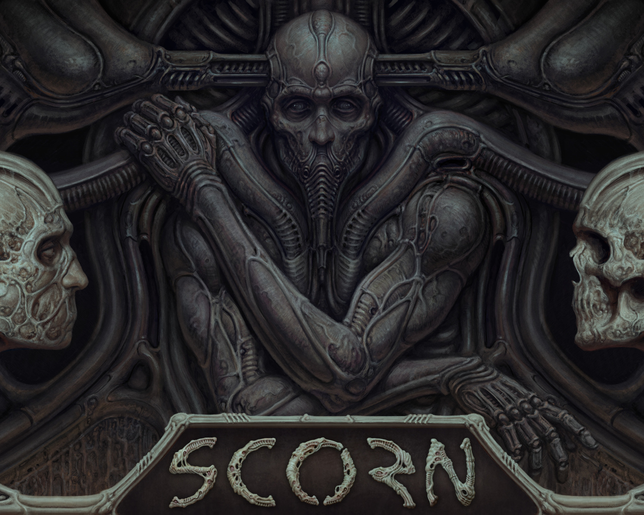 Постер компьютерной игры Scorn, 2021