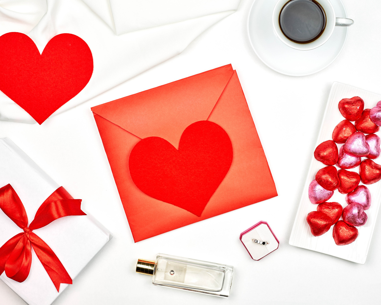 Письмо и подарки для девушки на день влюбленных