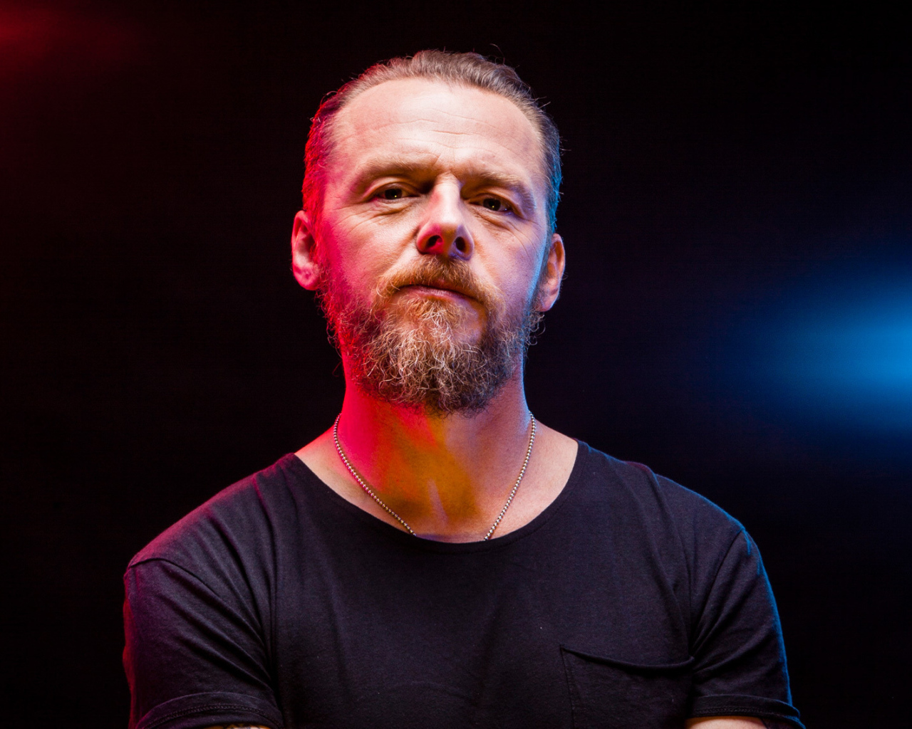 Актер Саймон Пегг с бородой