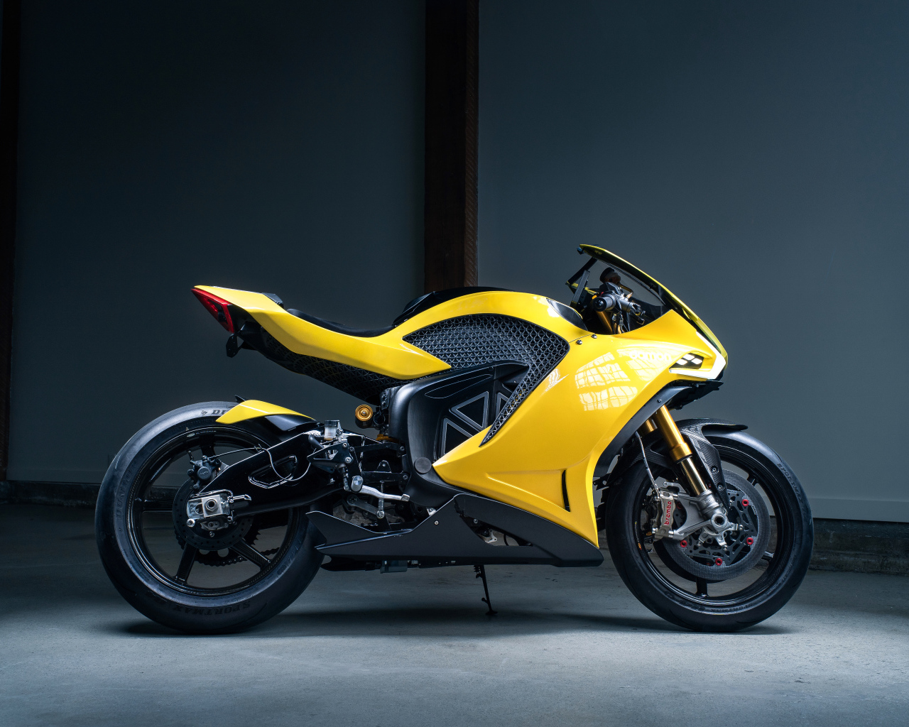 Damon Hypersport Premier Electric Motorcycle Yellow