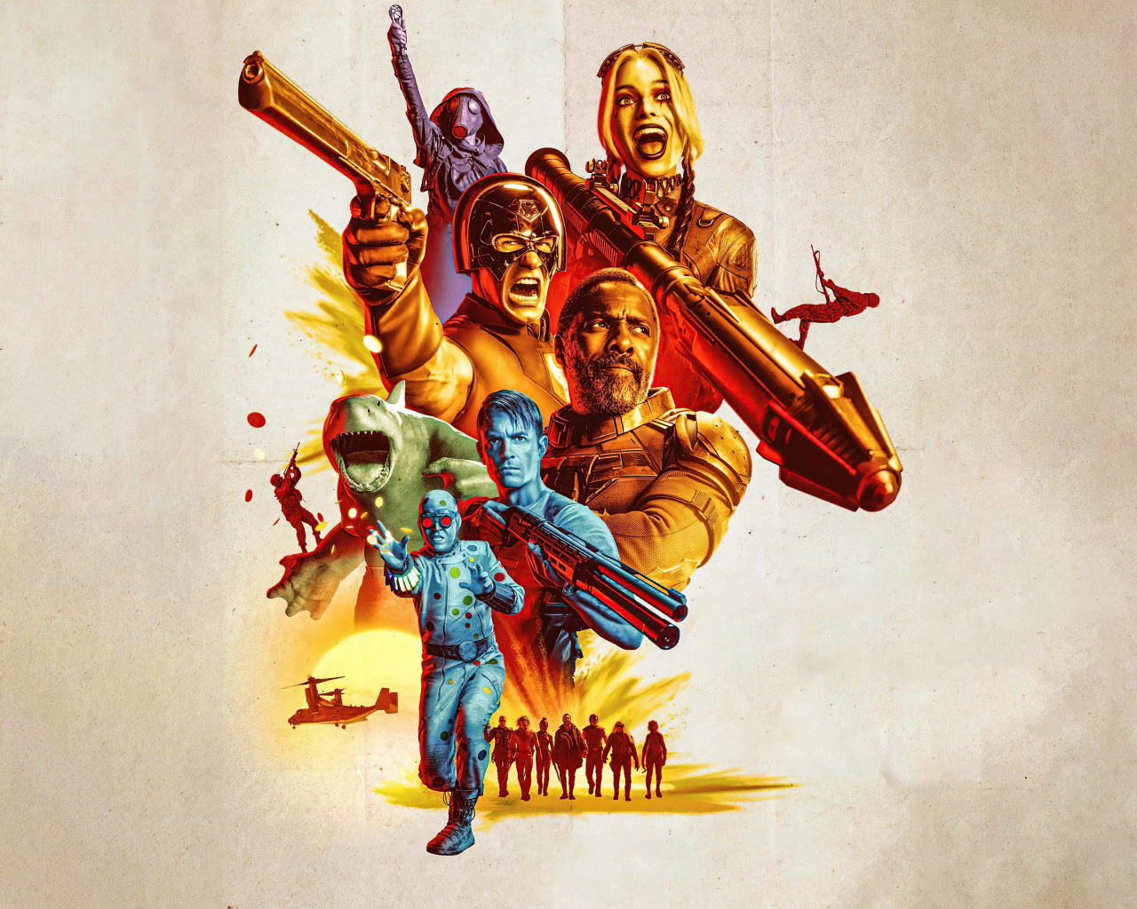 Яркий постер нового фильма  Отряд самоубийц: Миссия навылет, 2021