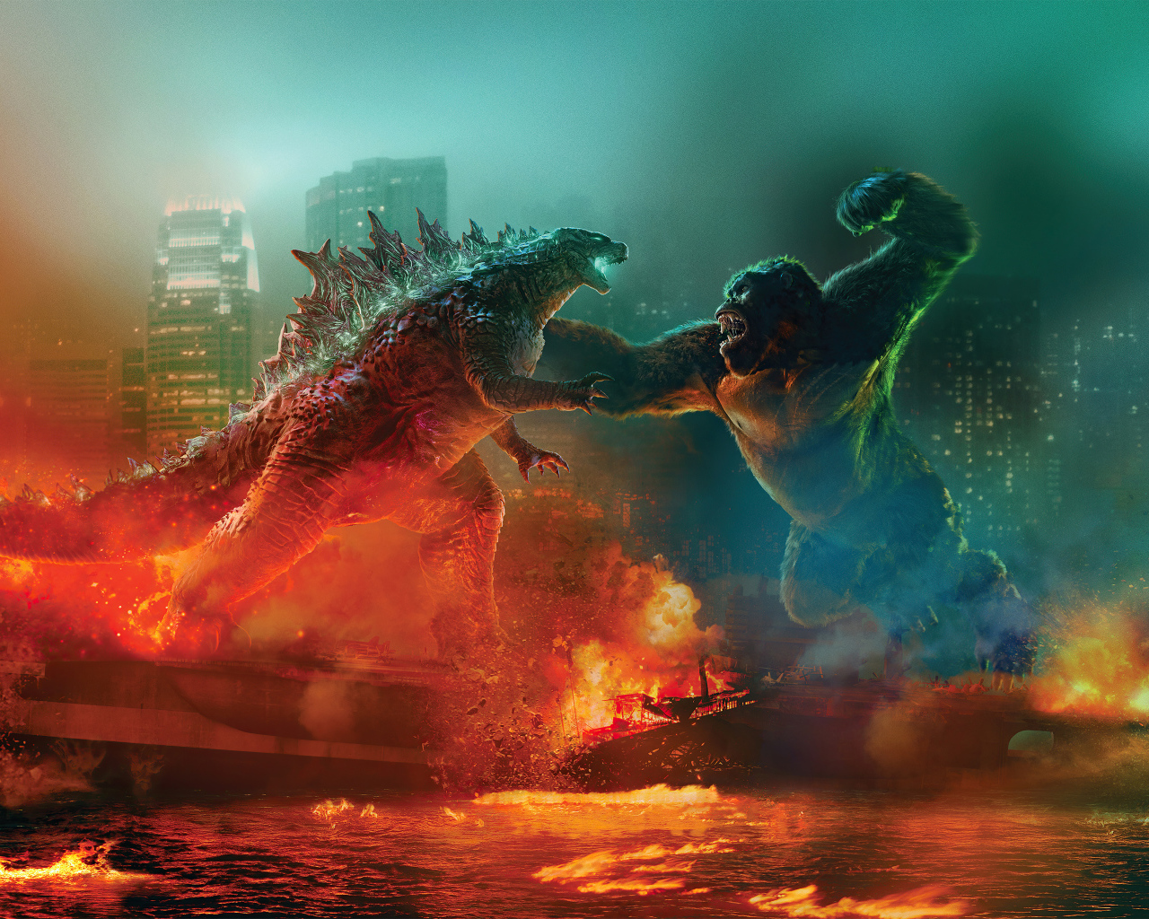 Постер фильма Годзилла против Конга, 2021