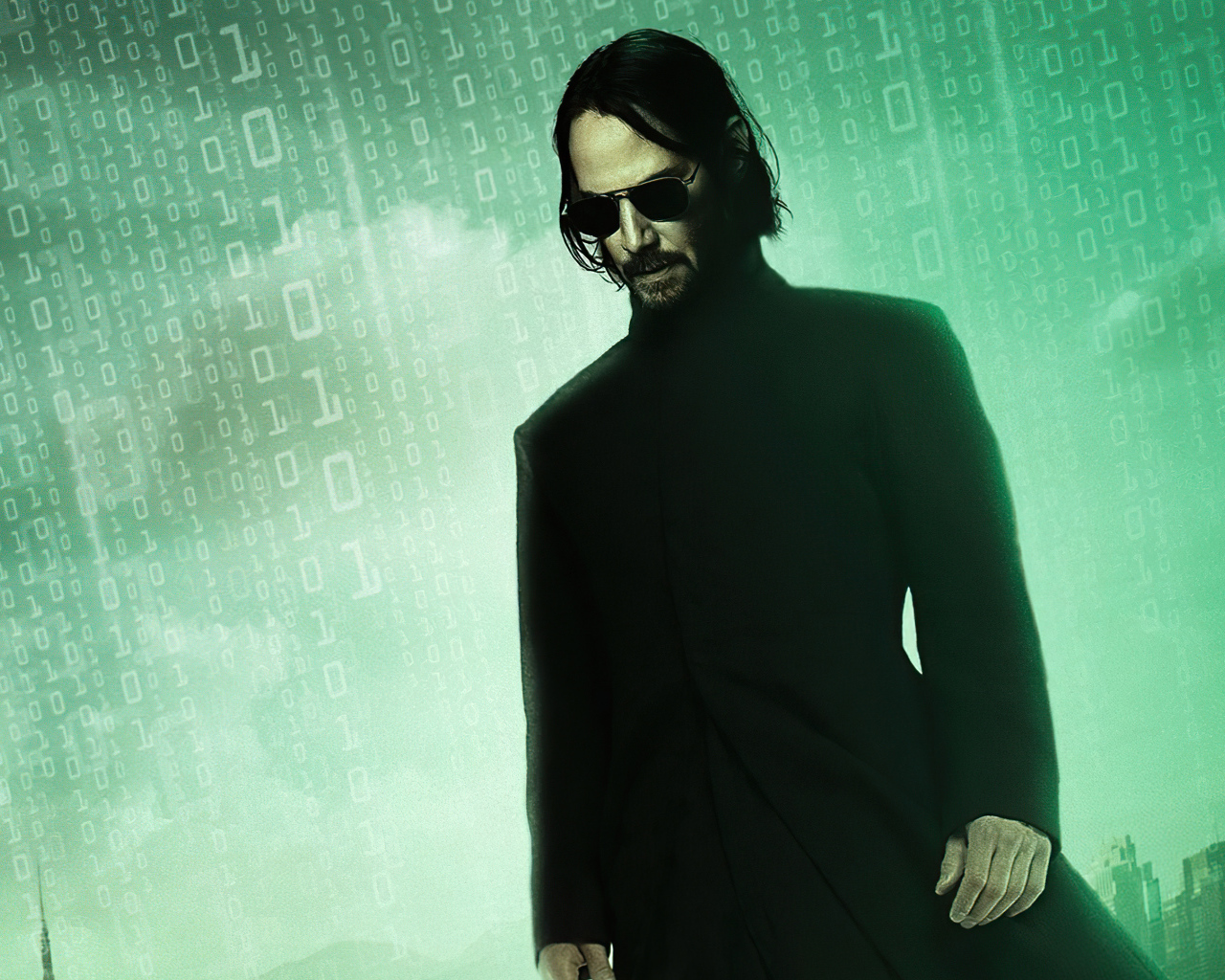 Персонаж Нео в новом фильме Матрица: Воскрешение, 2021