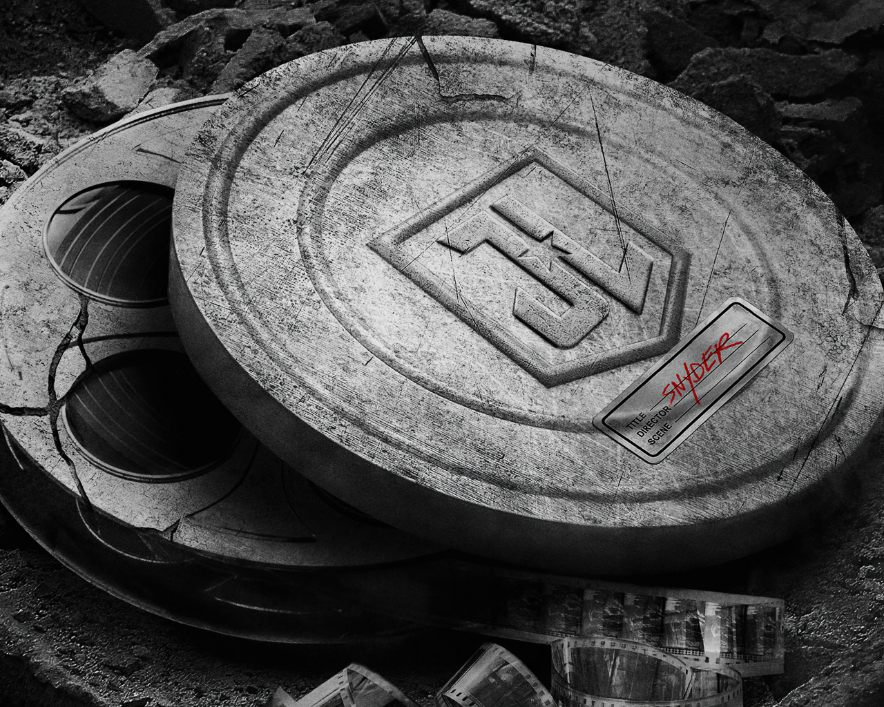 Старая бобина с фильмом Лига справедливости Зака Снайдера, 2021