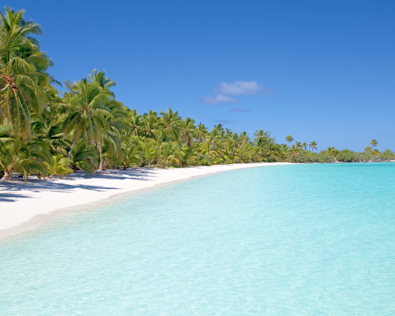 Чистый тропический пляж с голубой водой 