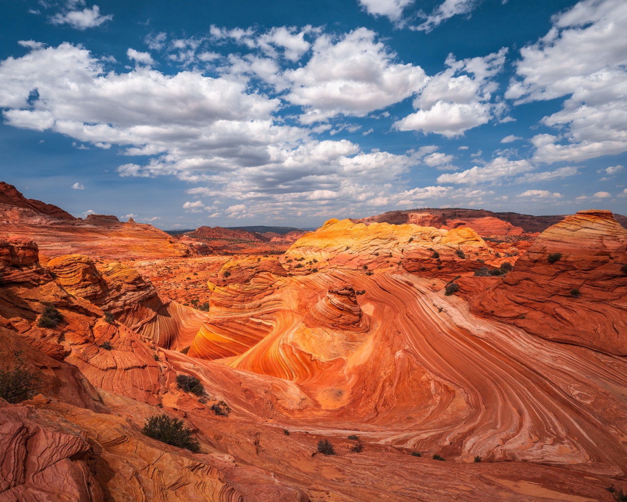 Красивый вид на каньон под красивым небом 