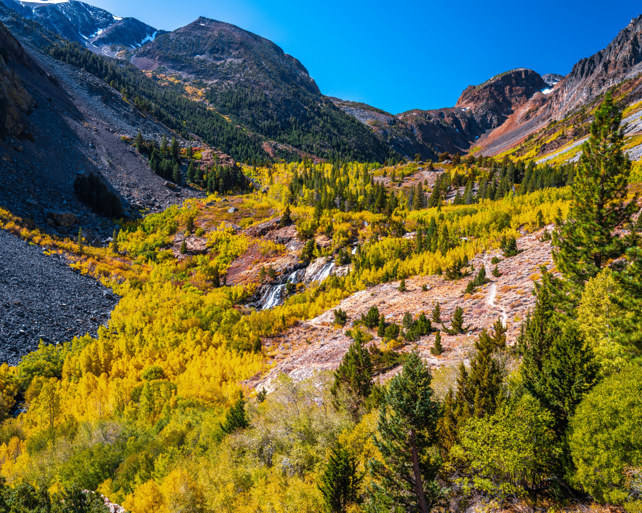 Вид на живописный каньон в США 