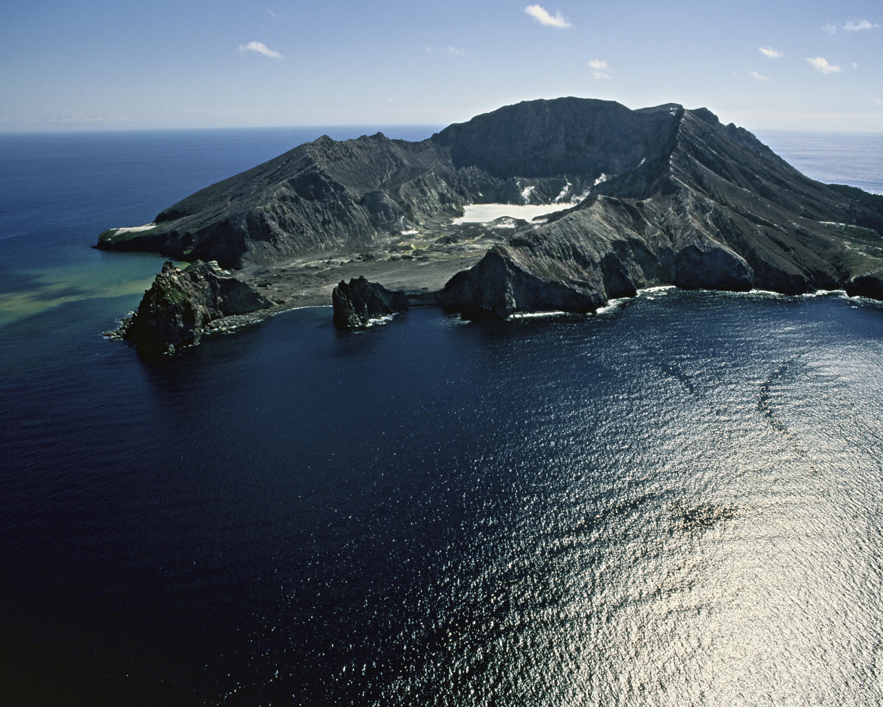 Вулканический остров Уайт-Айленд, Новая Зеландия