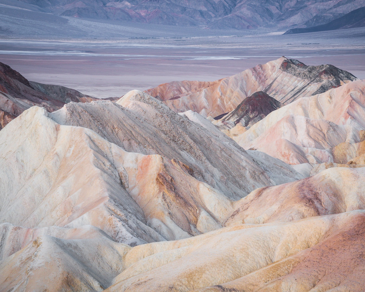 Пустыня долина смерти в Калифорнии, США