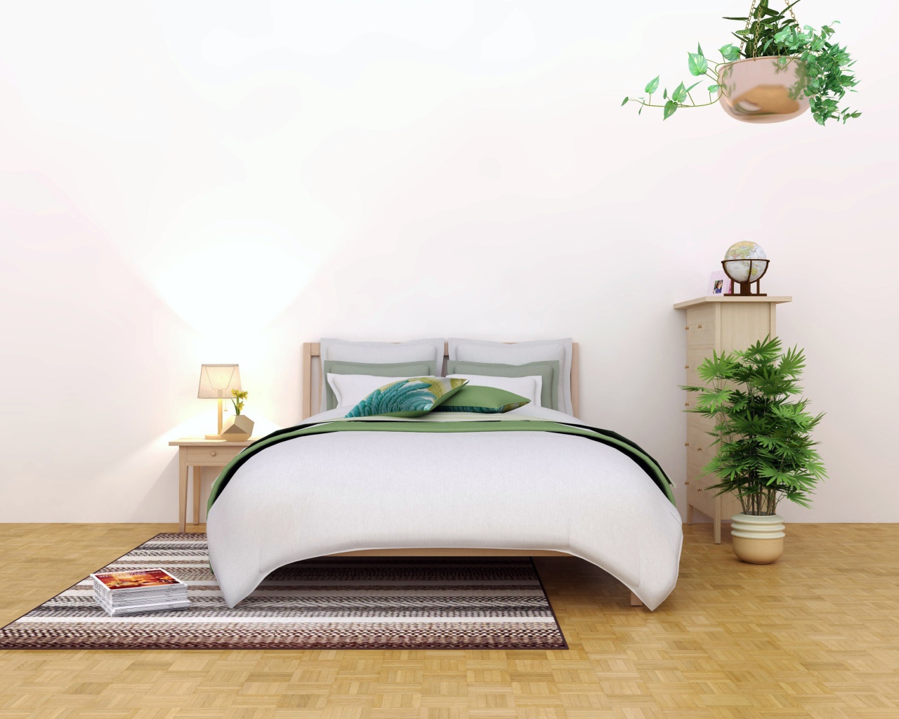 Спальная комната в стиле минимализм