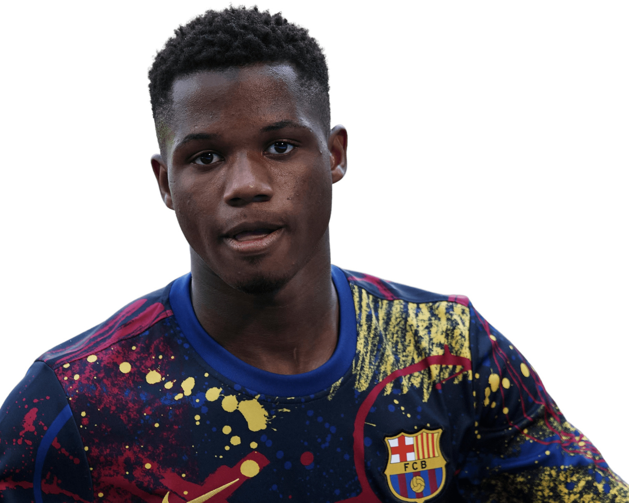 Испанский футболист клуба Барселона Ансу Фати