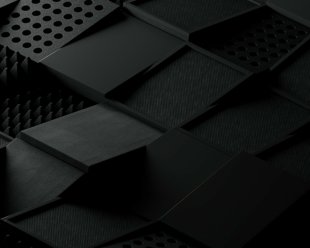 Абстрактные черные квадраты