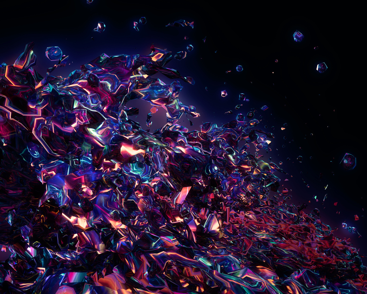 Абстрактная разноцветная лава