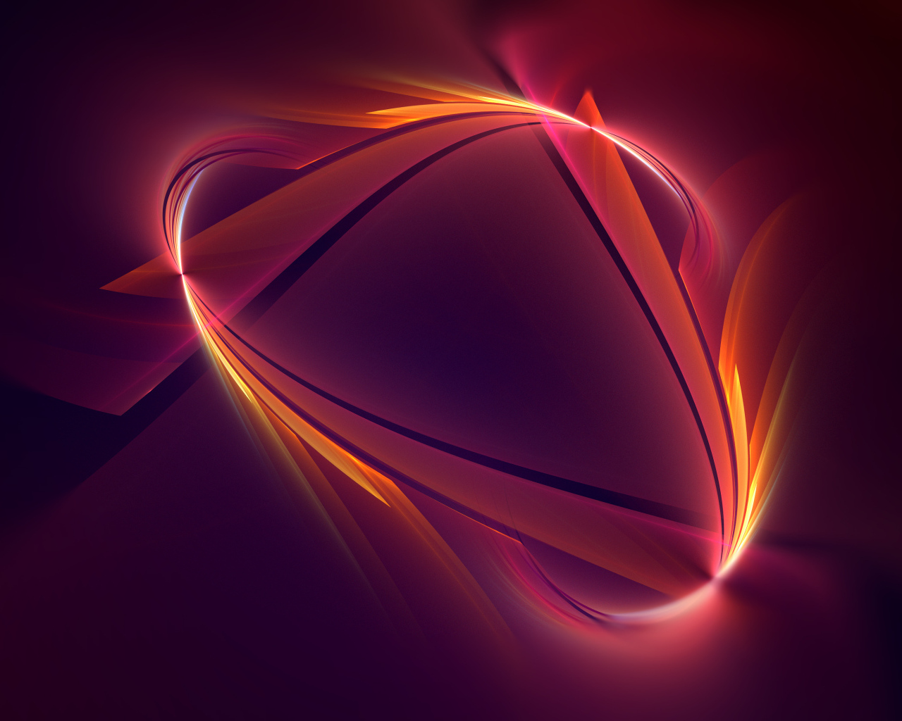 Абстрактный огненный хвост на красном фоне