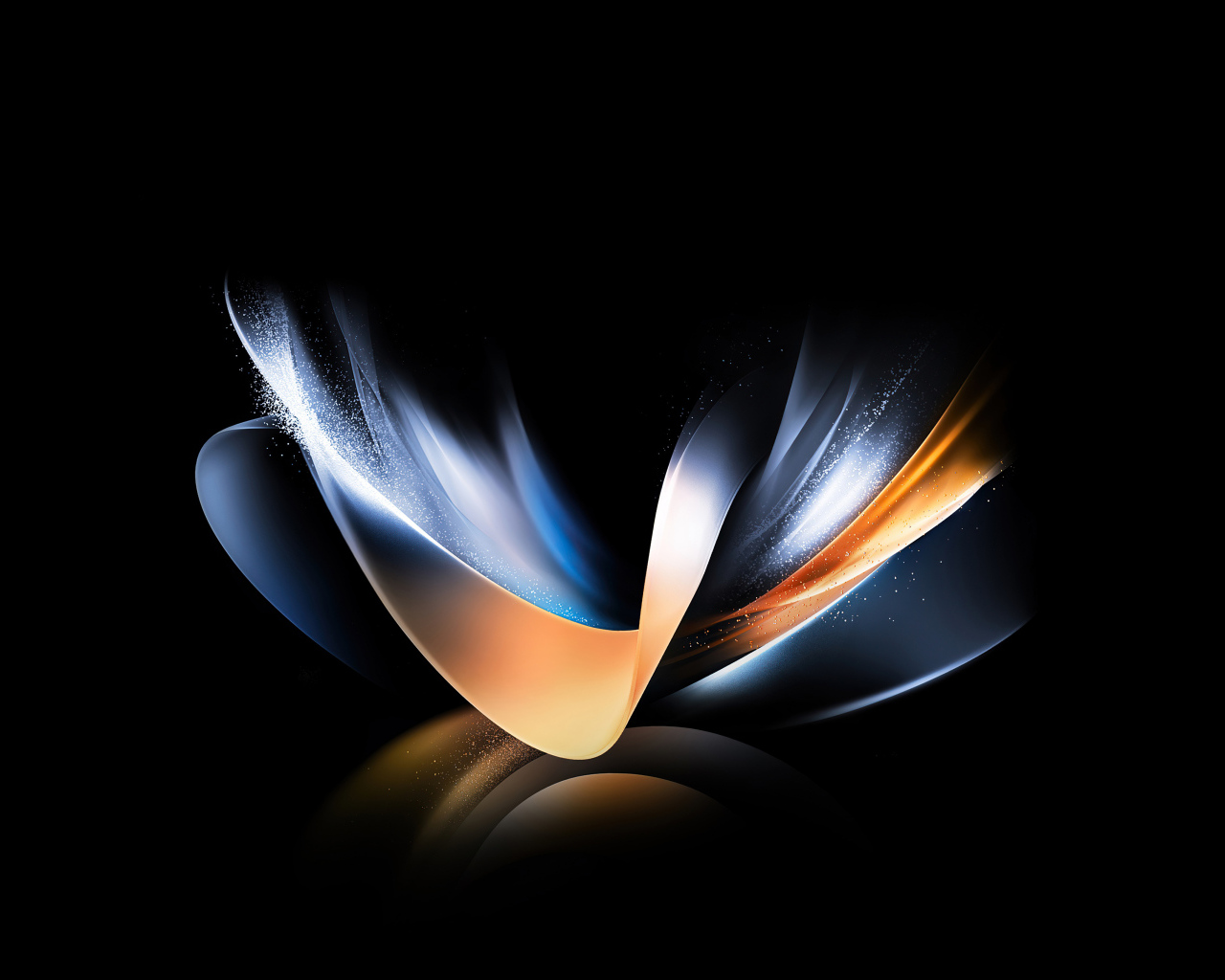 Абстрактный узор на черном фоне