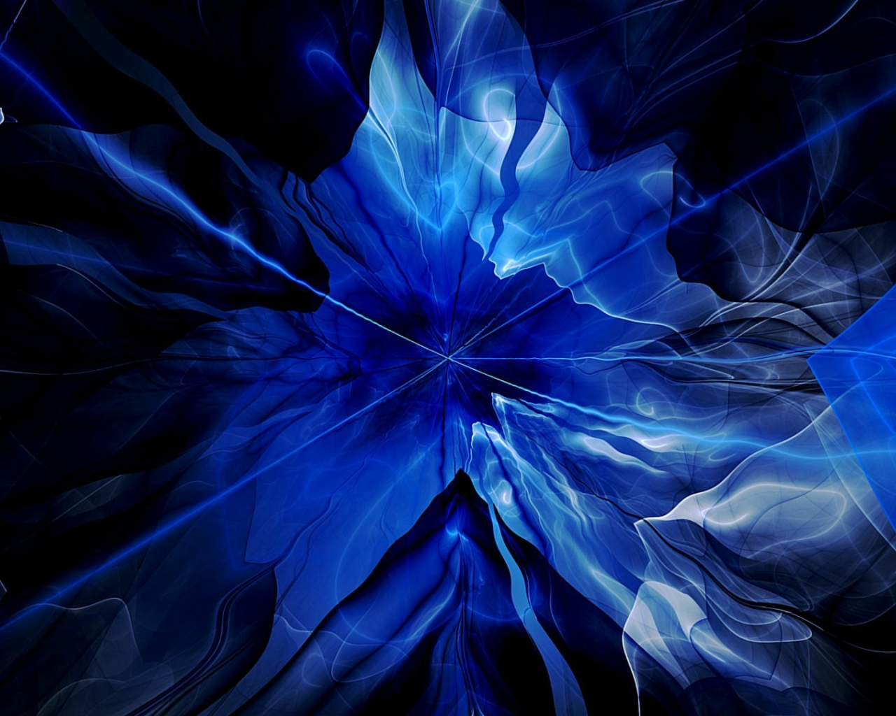 Голубой необычный абстрактный узор