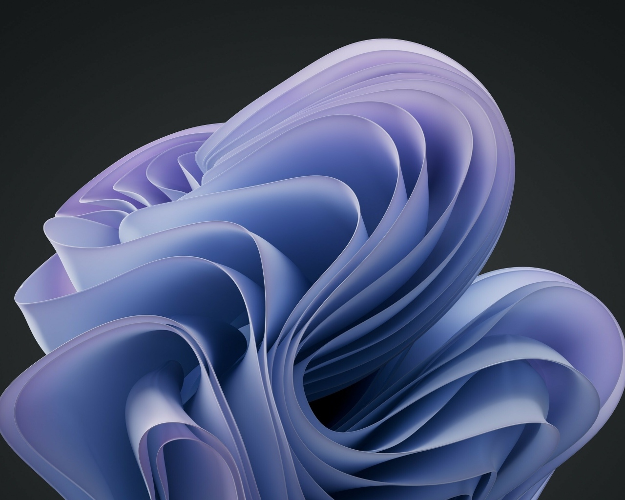 Голубые волны на черном фоне 3д