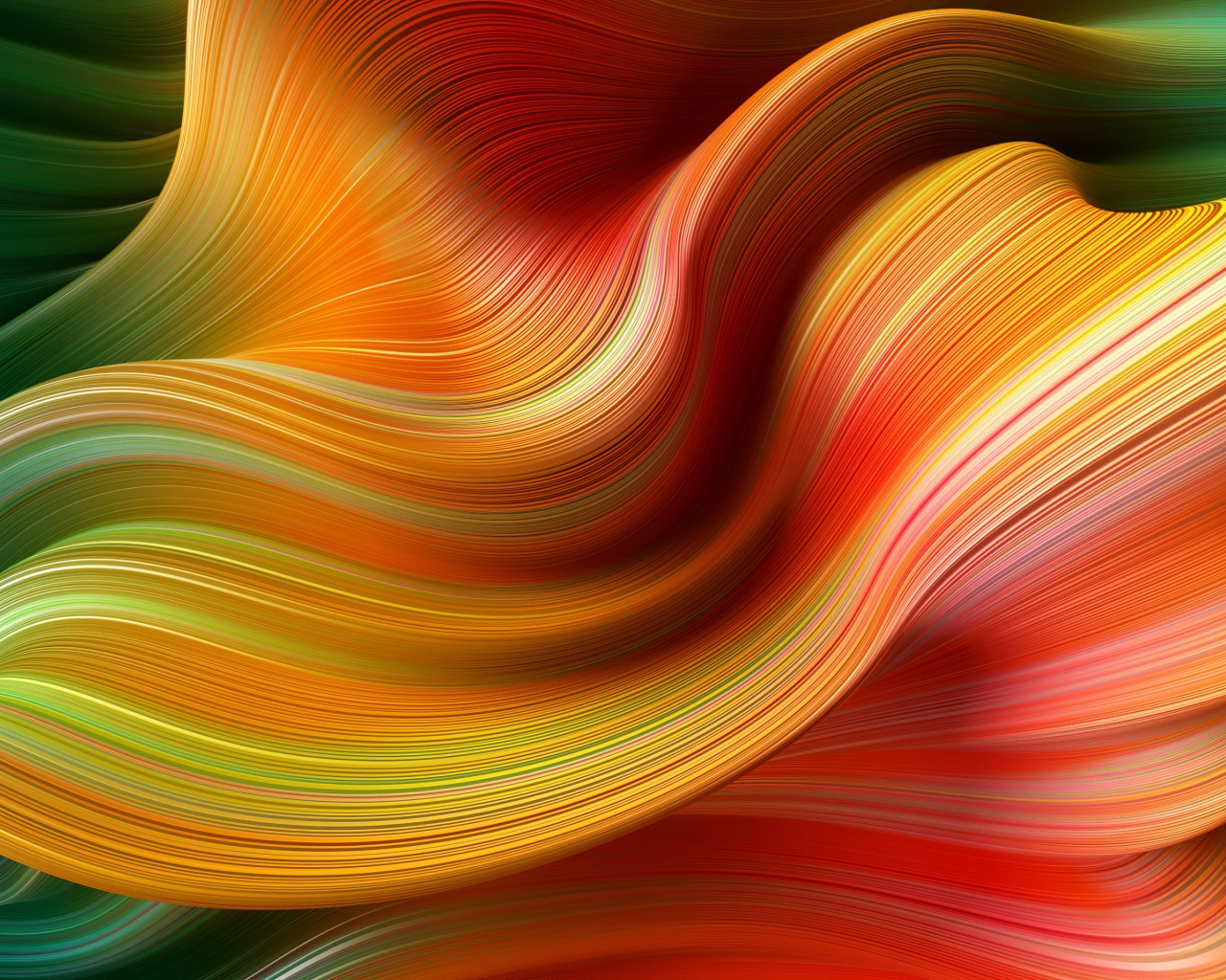 Bright colorful abstract waves