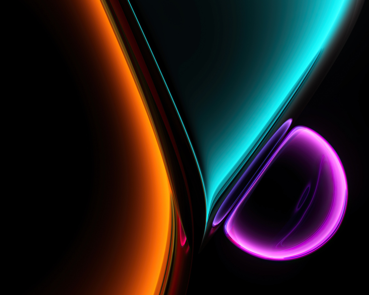 Яркие цвета на черном фоне