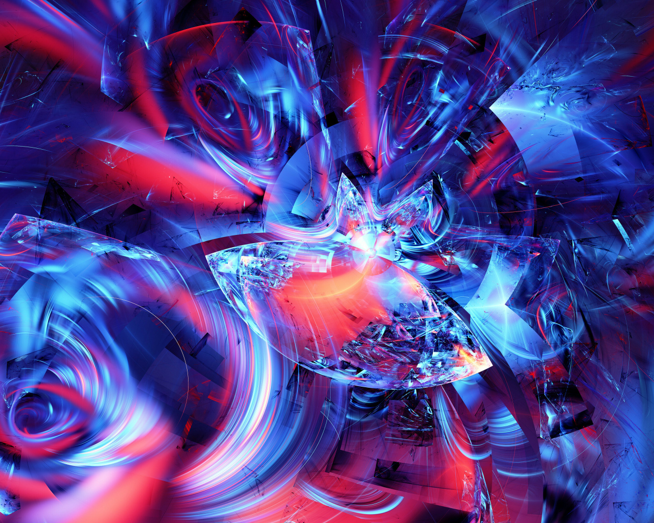 Градиентный фрактальный рисунок