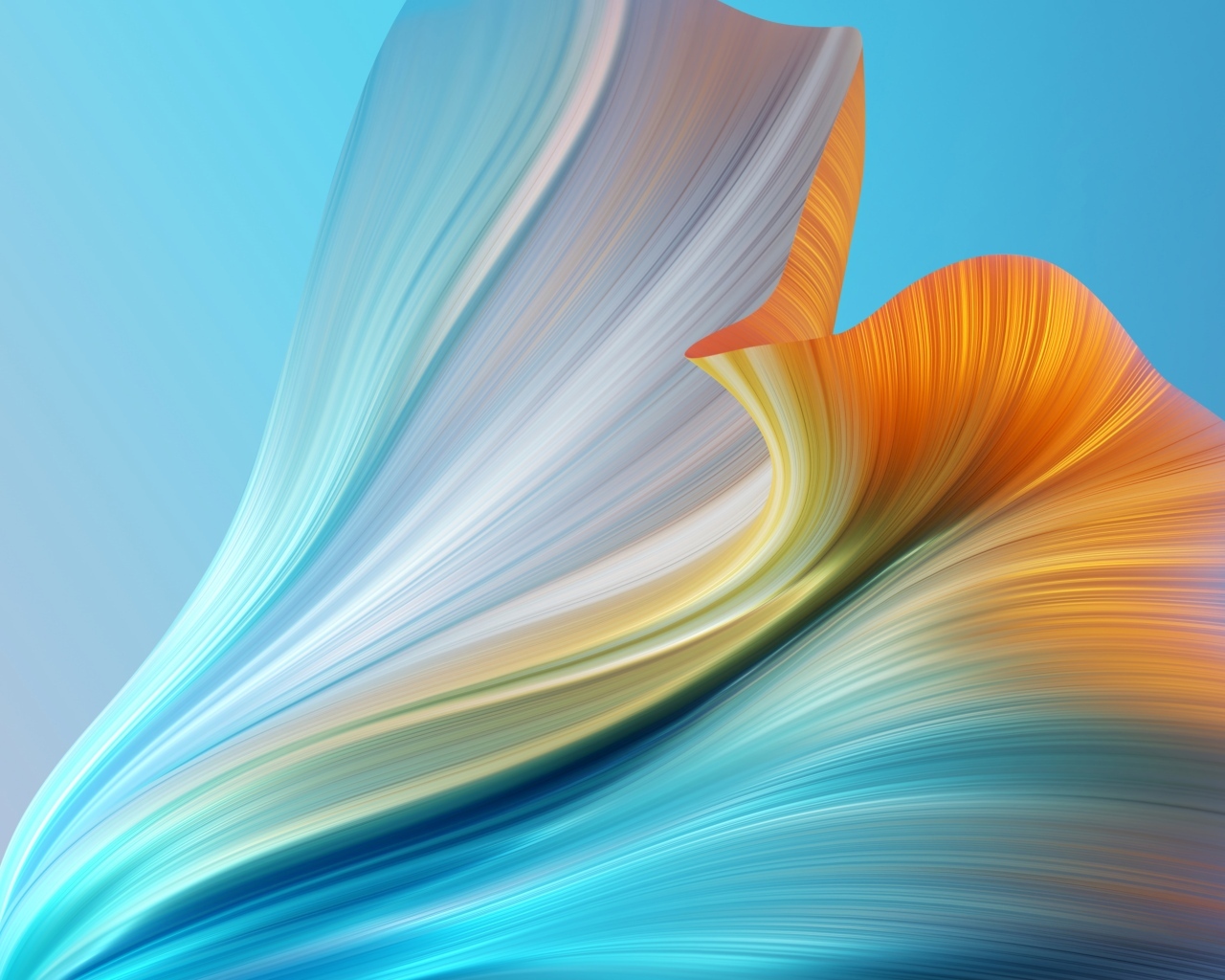 Градиентный рисунок на голубом фоне