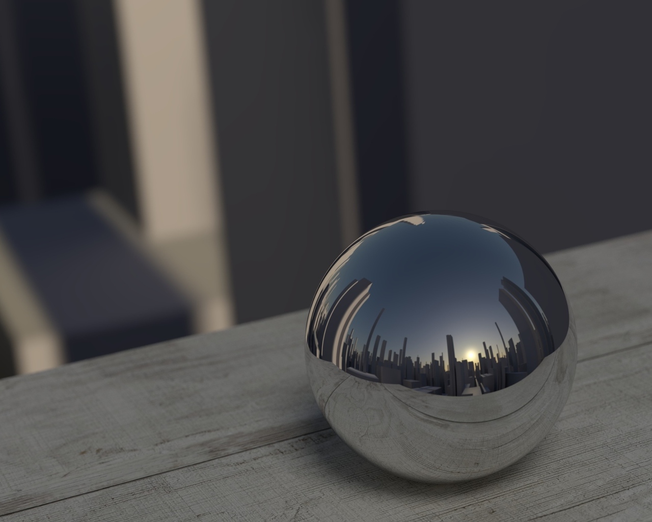 Большой стальной шар 