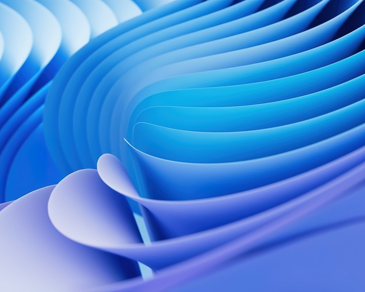 Много голубых волн крупным планом