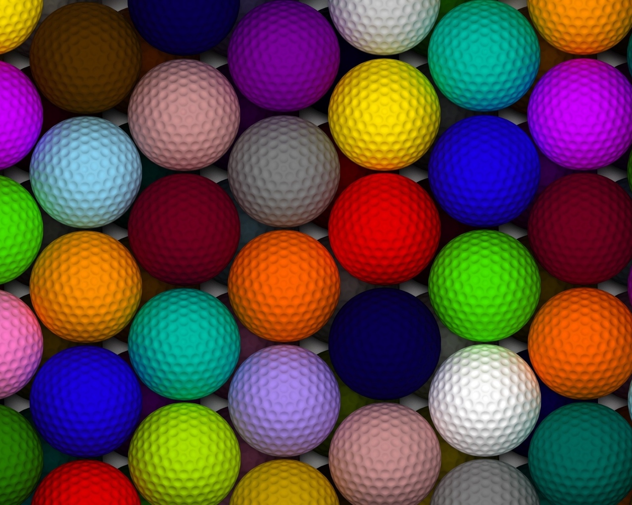 Разноцветные 3д шары для фона