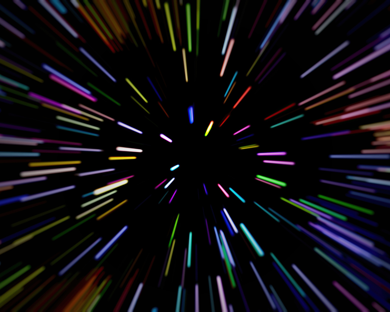 Разноцветные летящие абстрактные искры