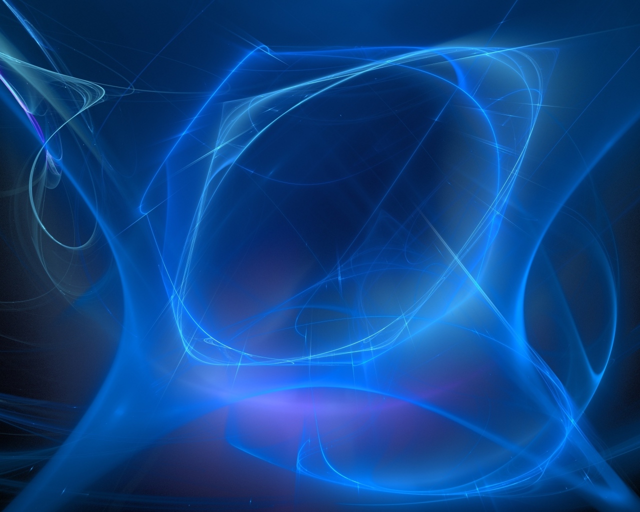 Неоновые синие линии на черном фоне