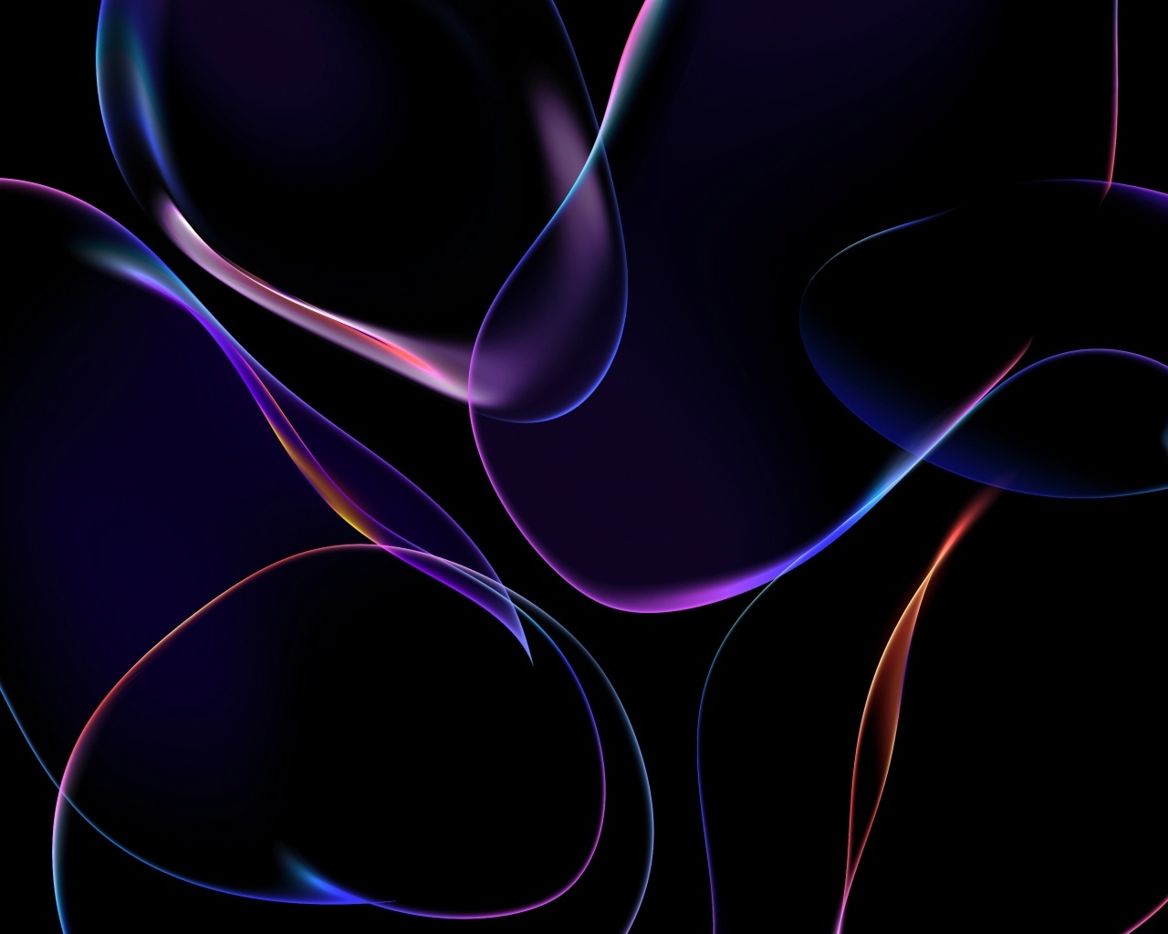 Неоновые мыльные пузыри на черном фоне