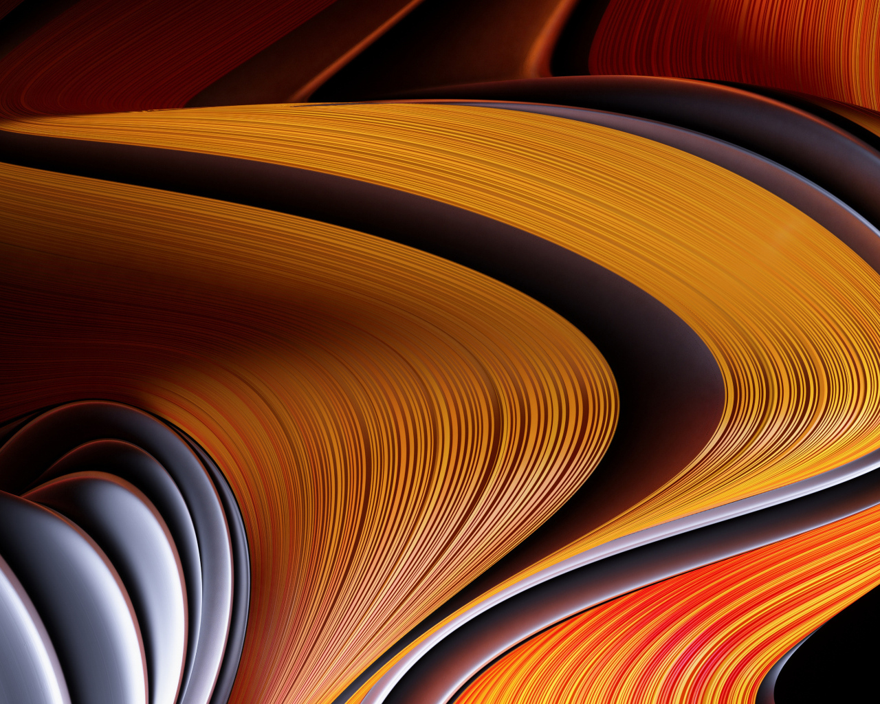 Оранжевый волнистый абстрактный узор