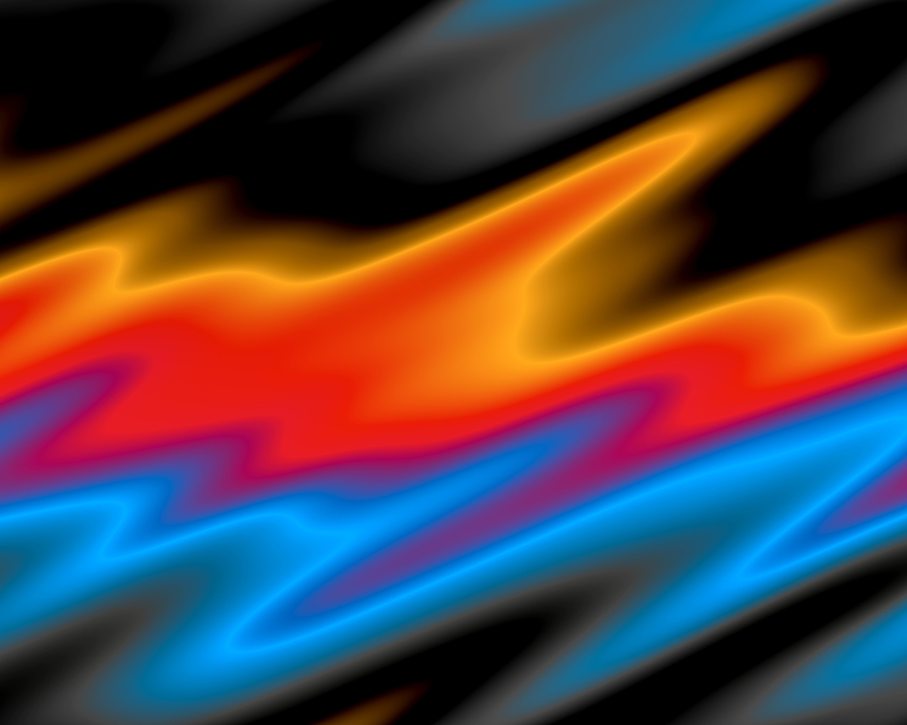 Три разноцветные волнистые линии 