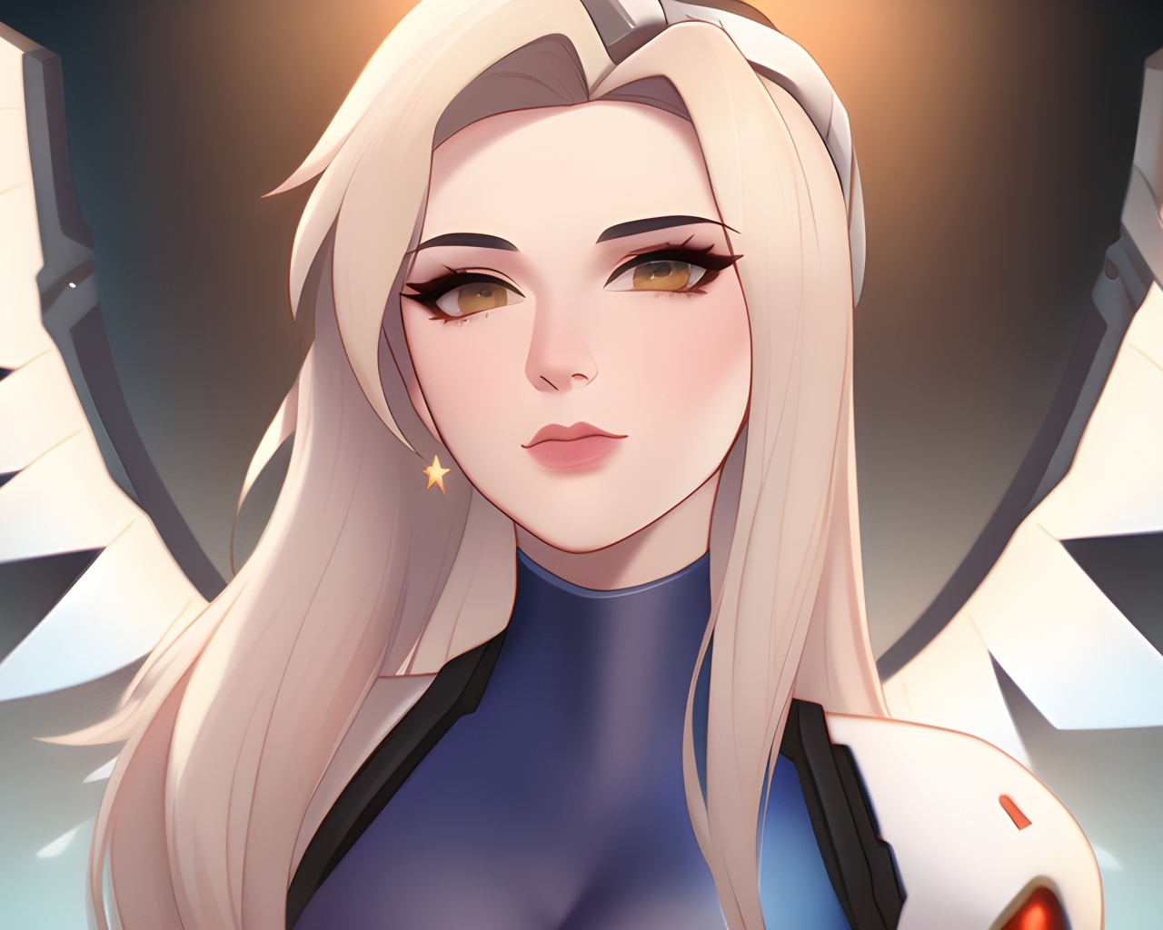 Девушка аниме с белыми волосами