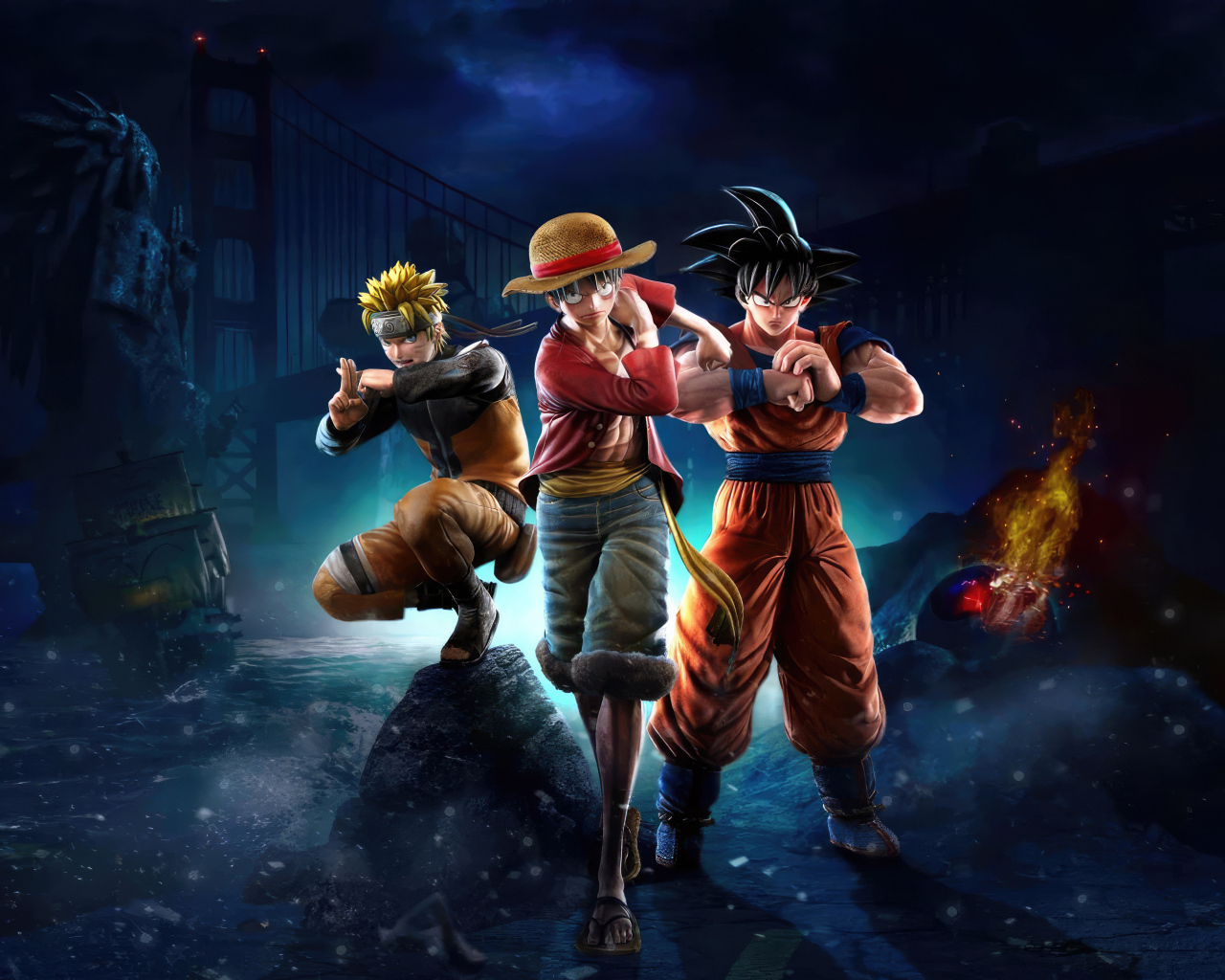 Три воина персонажа аниме